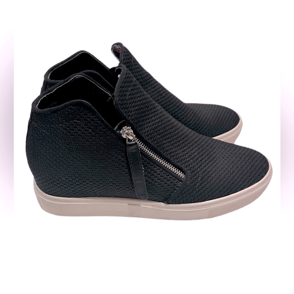 Steve Madden Womens Click Sneaker High Top Black Size 10M